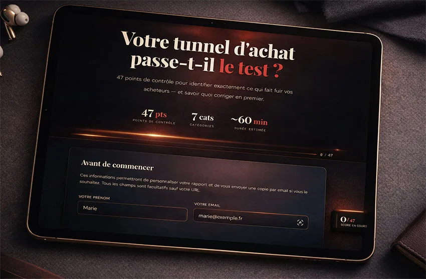 Cheklist 47 points à vérifier