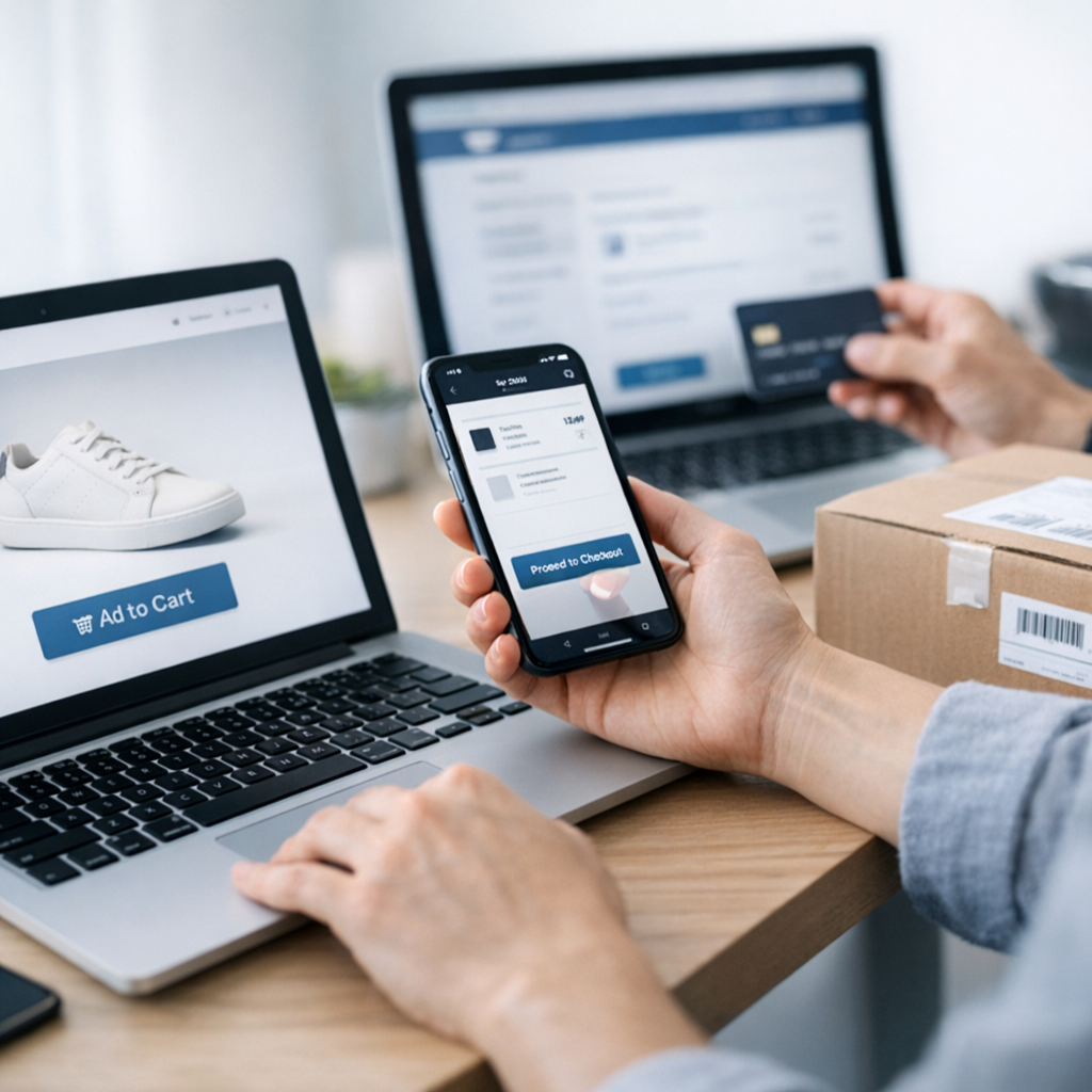 La séquence qui accompagne du clic jusqu'à l'achat